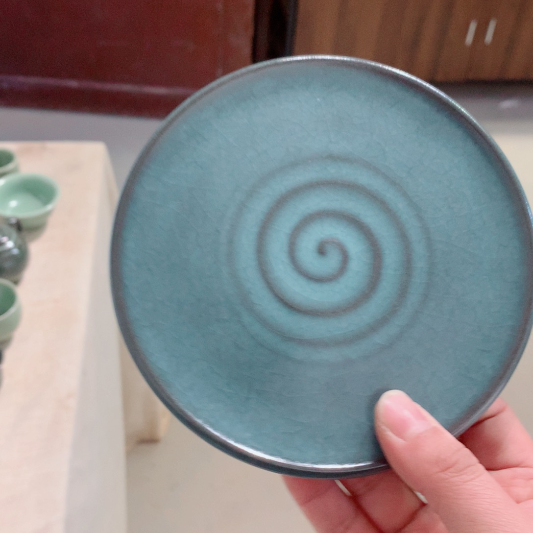 大***鼠龙泉青瓷茶具壶承