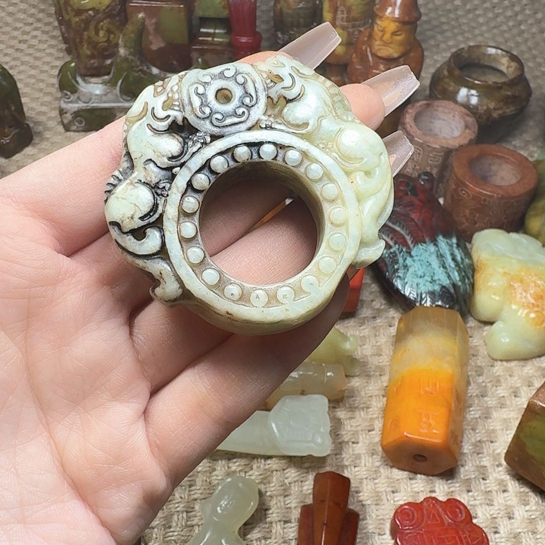 白玉菩提吊坠挂件