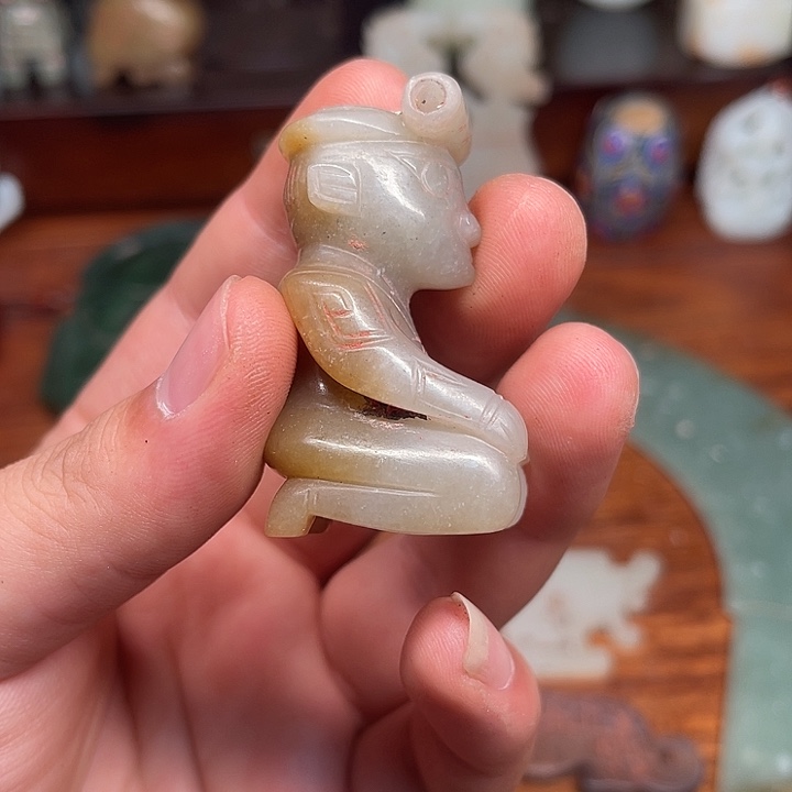 启***》和田玉（糖玉）未镶嵌挂件