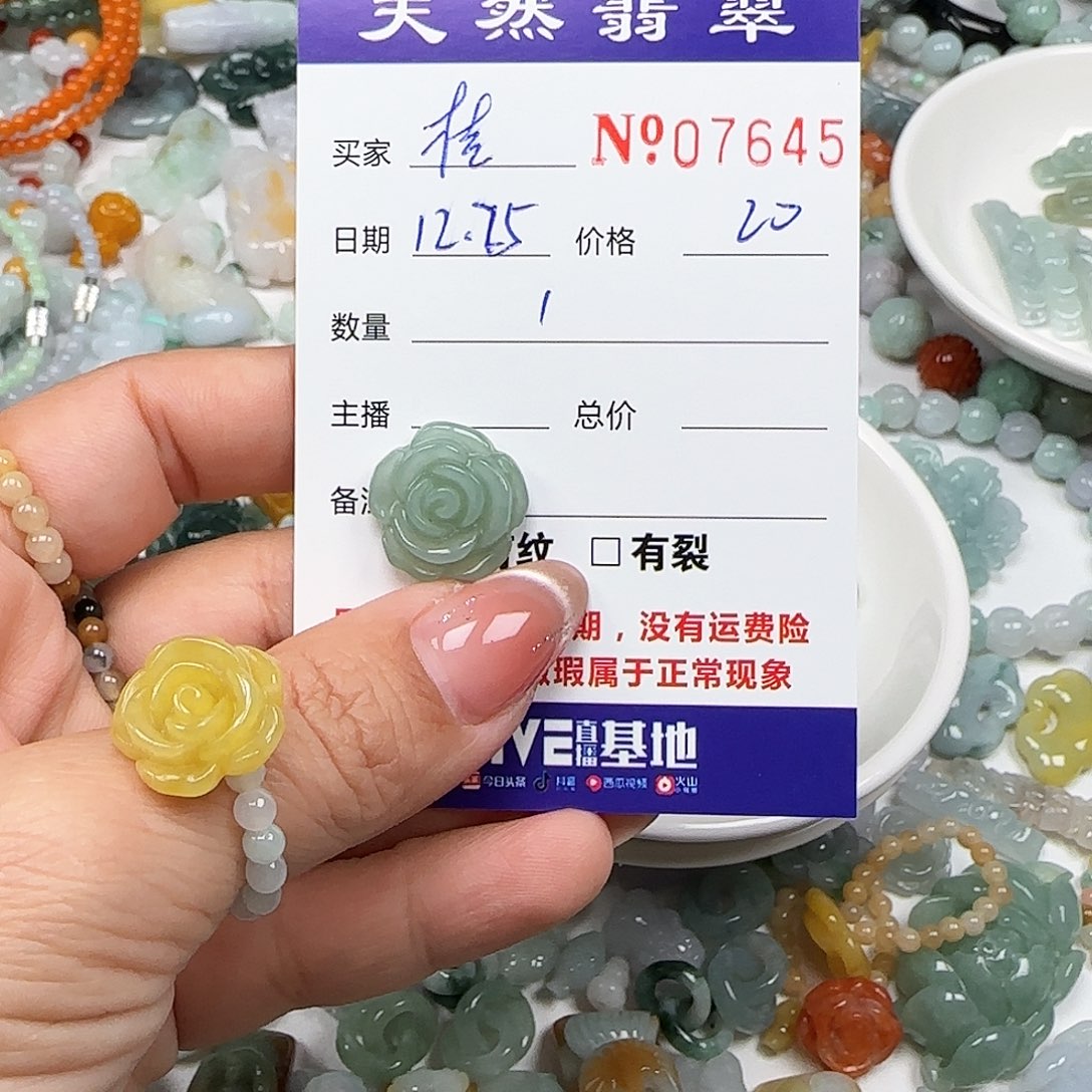 桂***'翡翠未镶嵌颈饰555