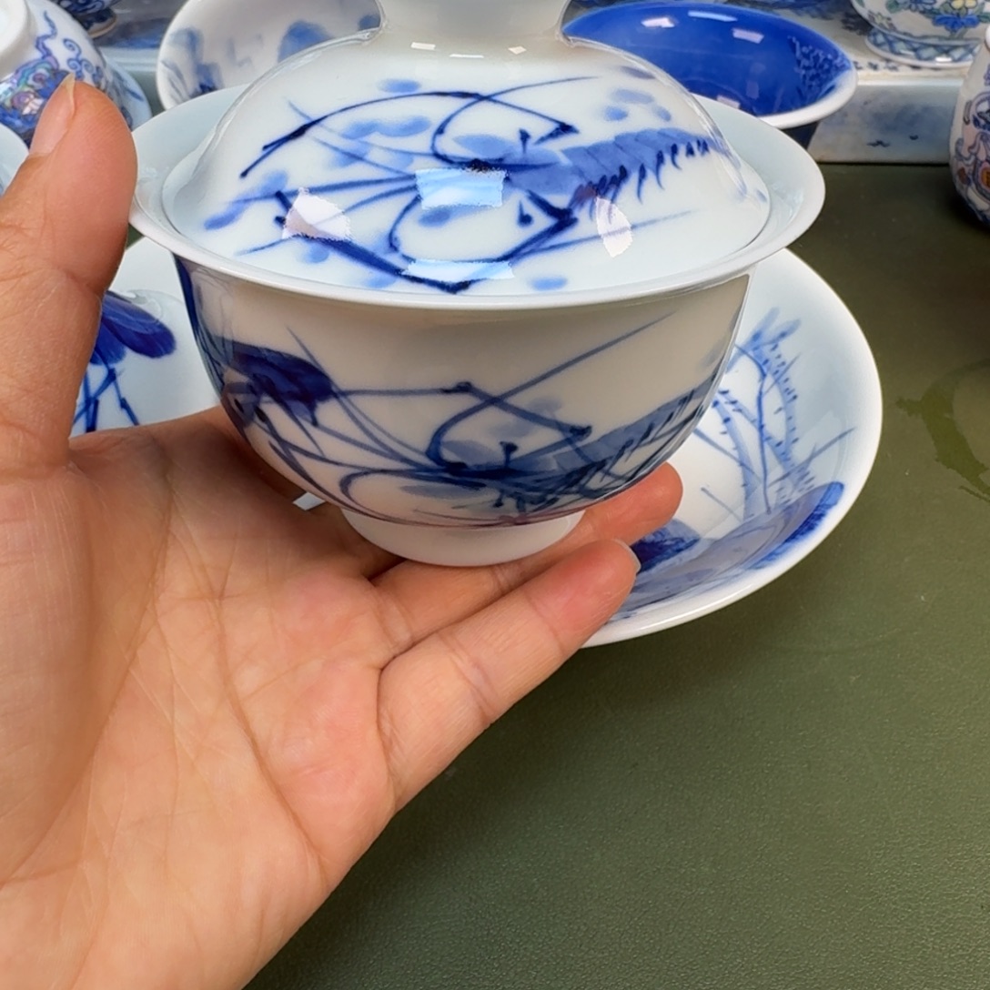 陶景德镇纯手绘茶具圆圆211
