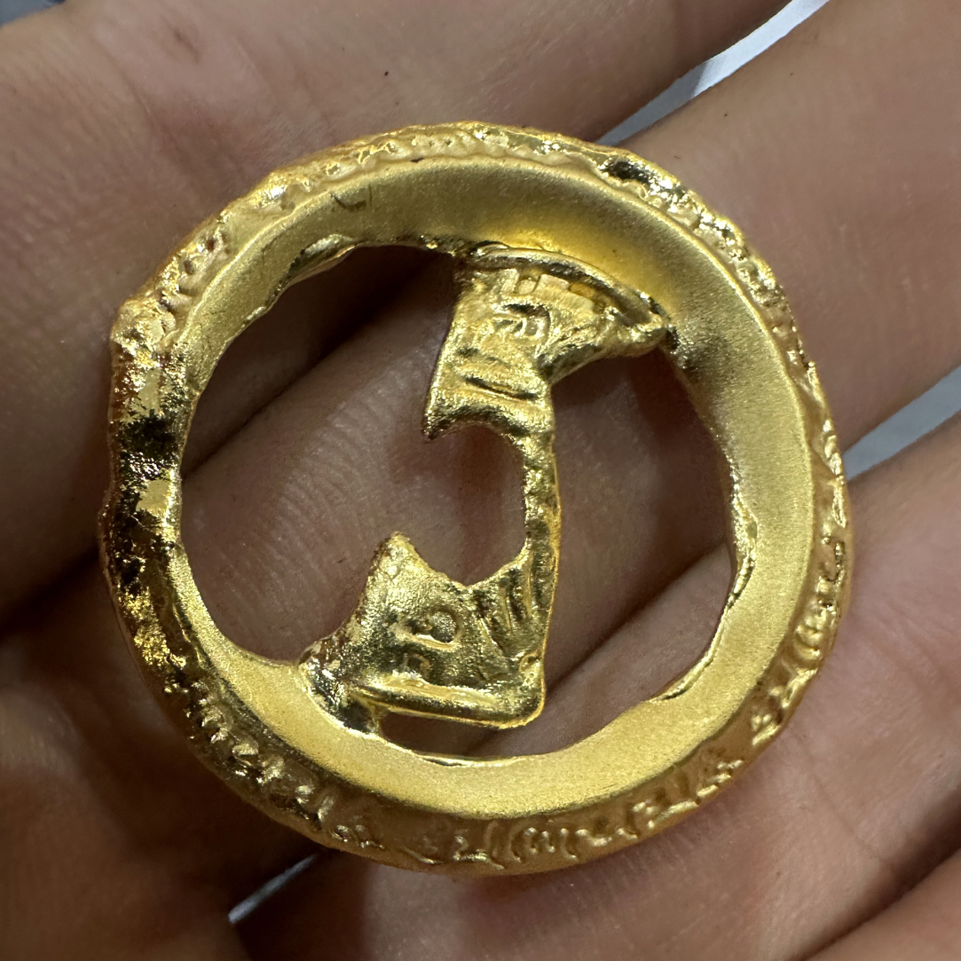 质感皮带扣小众精美金色祥云复古风设计感气质实心