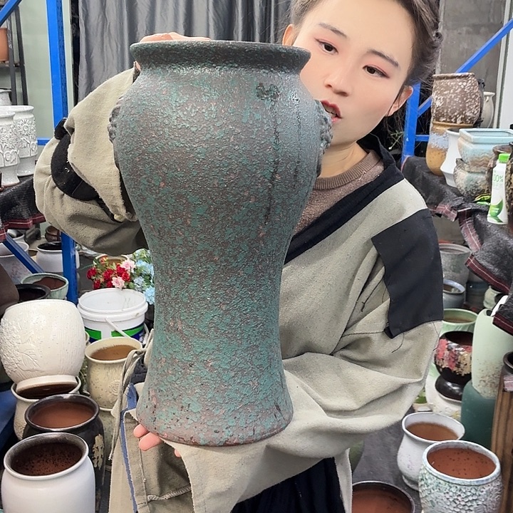 18×40 -粗陶花盆有孔-买买买