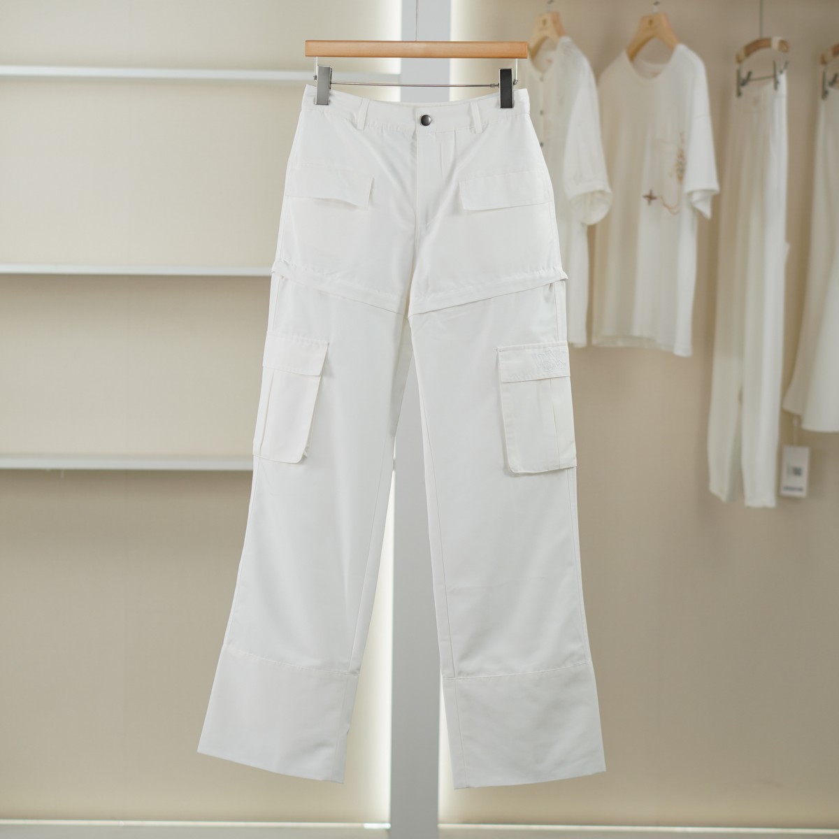 麦迪尚品【文M】51216189 时尚可脱卸工装裤春夏女装专柜撤柜