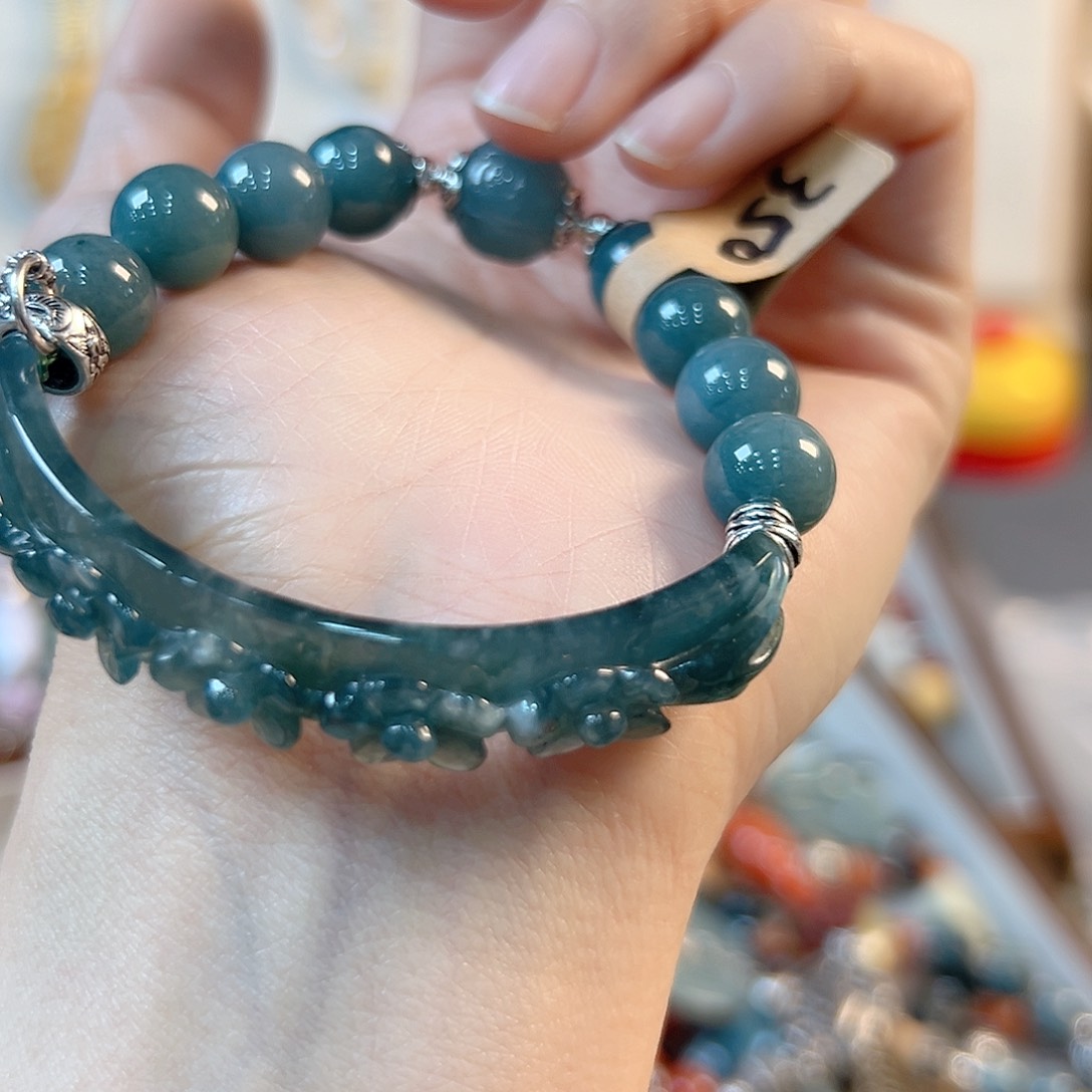 翡翠手链未镶嵌ღ***