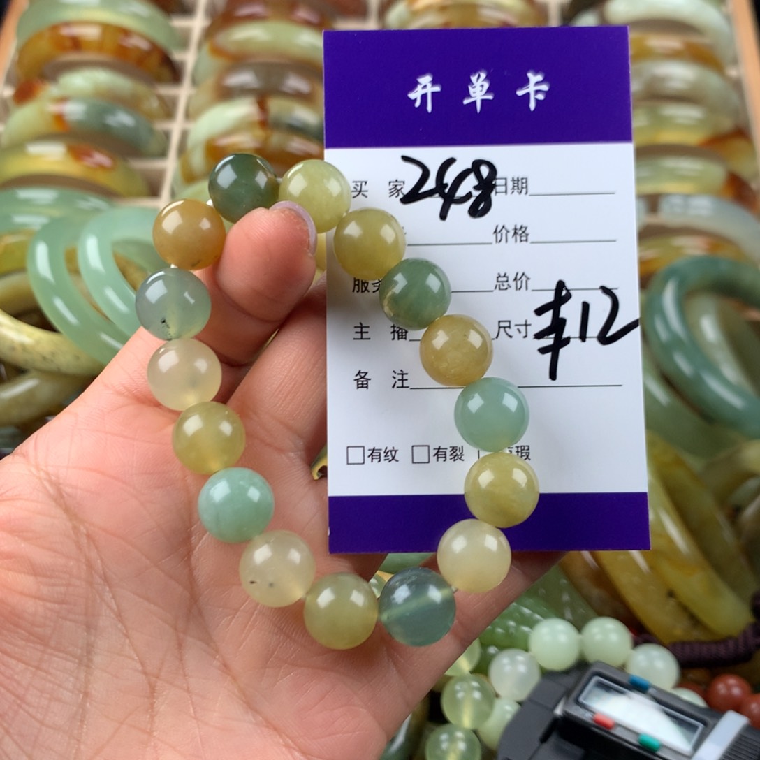 未镶嵌蛇纹石玉手串