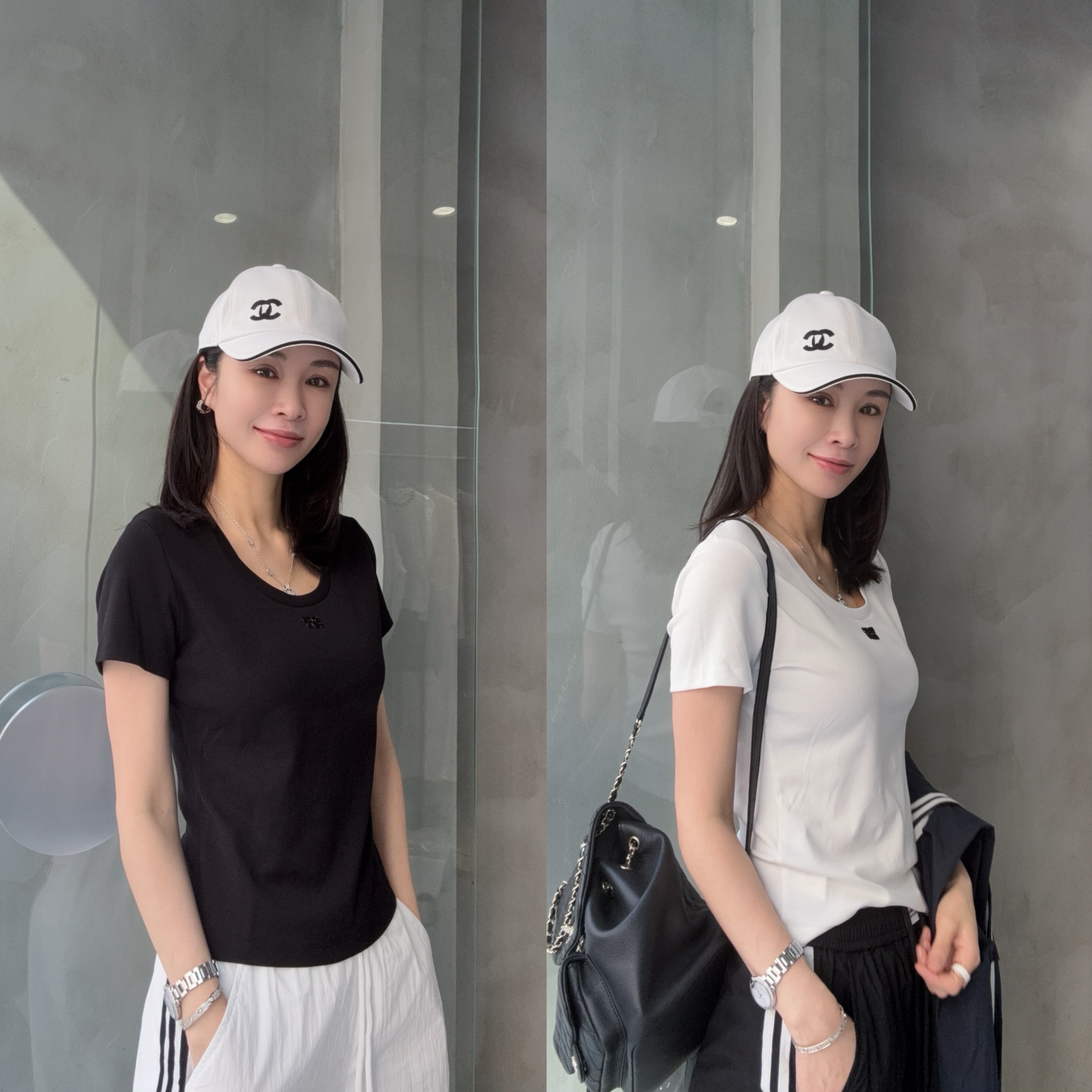  （小雨推荐）2025年夏款时尚修身百搭纯色纯色显瘦休闲T恤