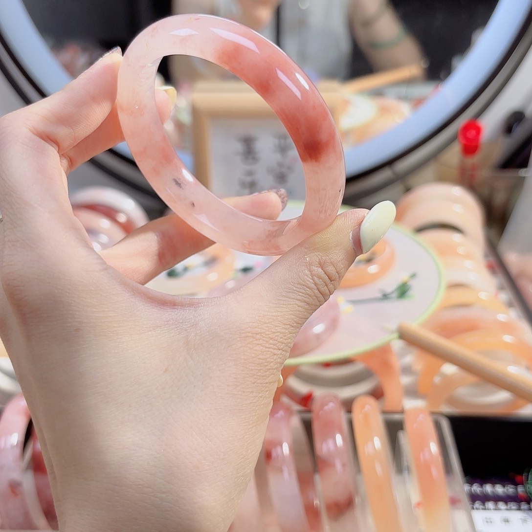 石英质玉手镯合金柠*香