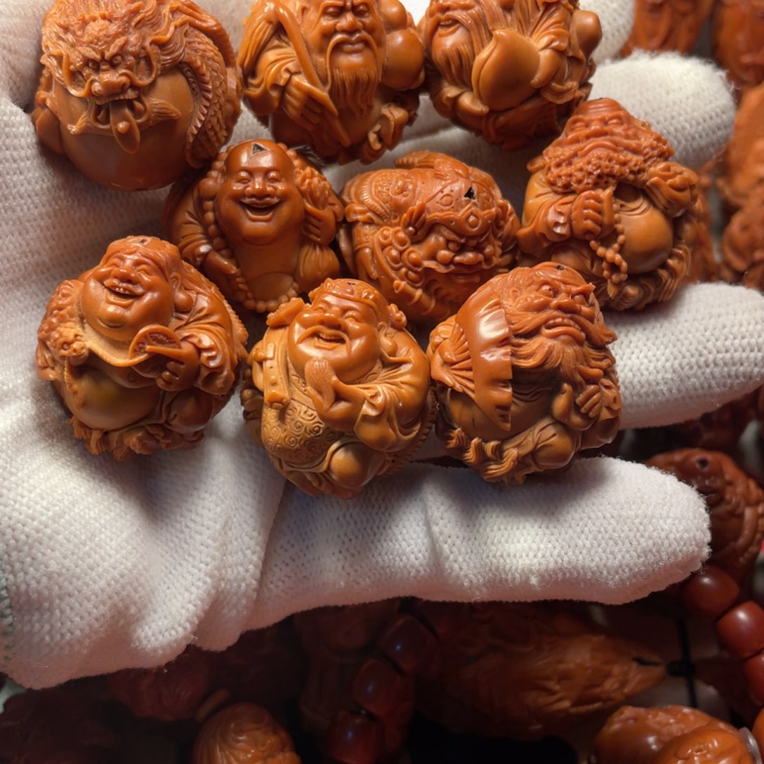 橄榄核手串/手链九龙群仙