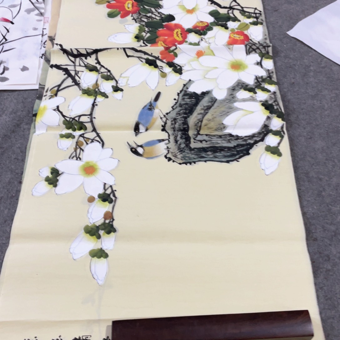 国画国画作品画心一张