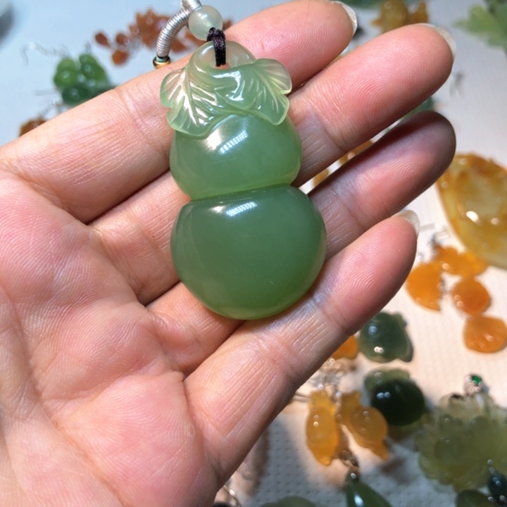 【闪购商品】蛇纹石玉挂件合金