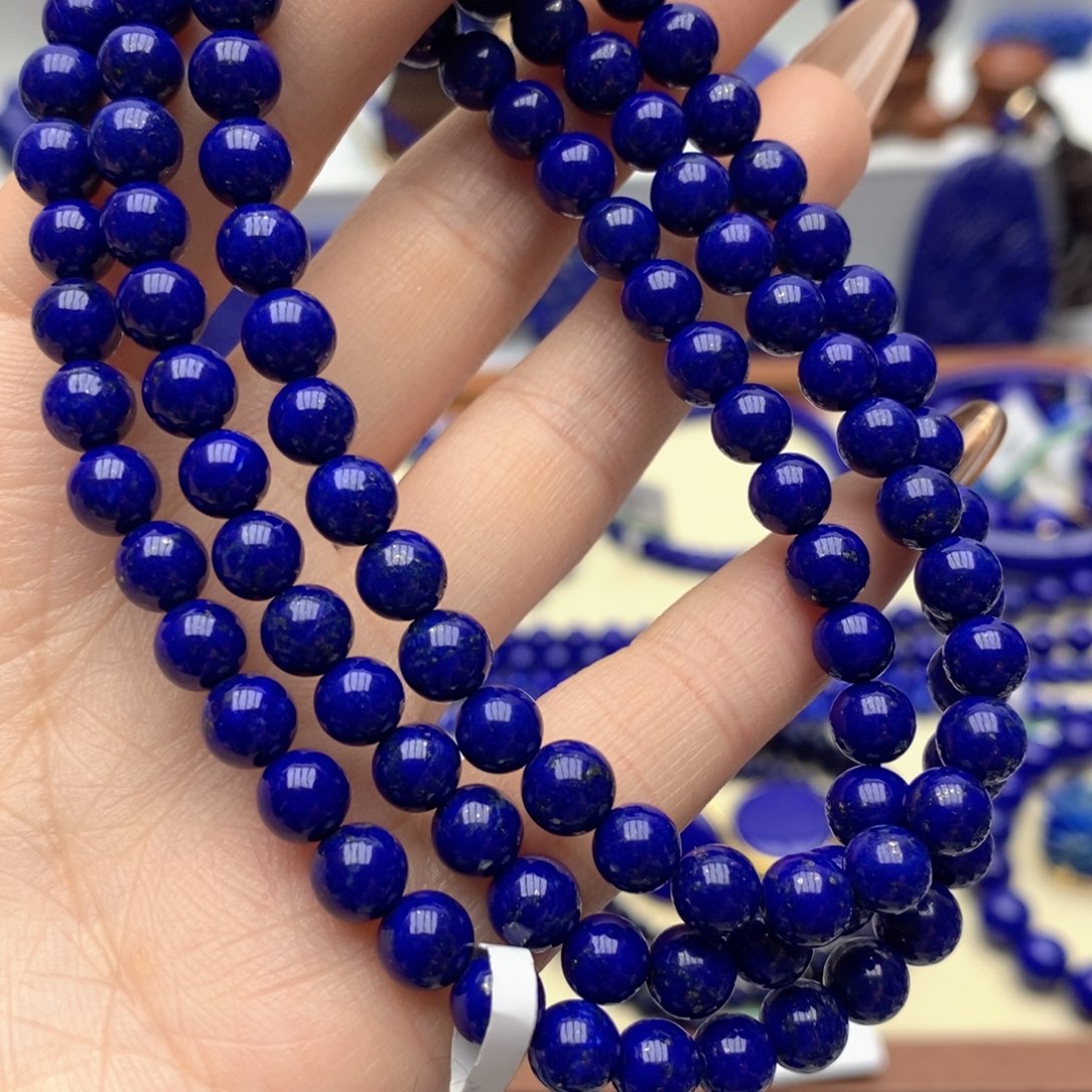 青金石未镶嵌手链6mm108