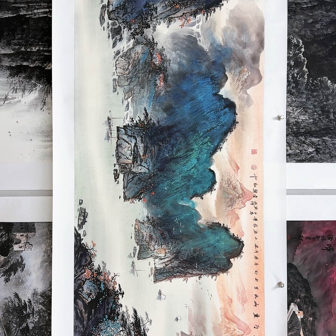 国画泰***鱼李建文老师作品