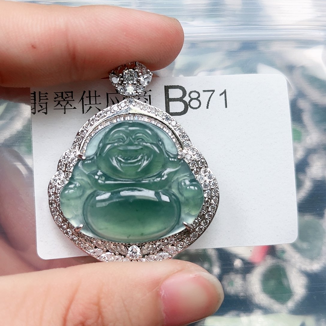 翡翠颈饰未镶嵌翡翠871