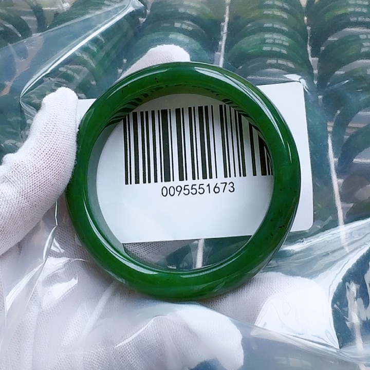 和田玉（碧玉）手镯未镶嵌5758