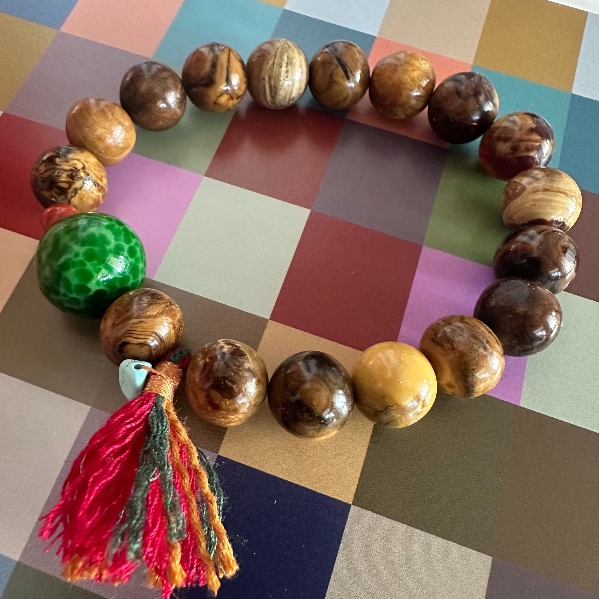 菩提手链 结善缘  老湖泊根圆珠平安手串