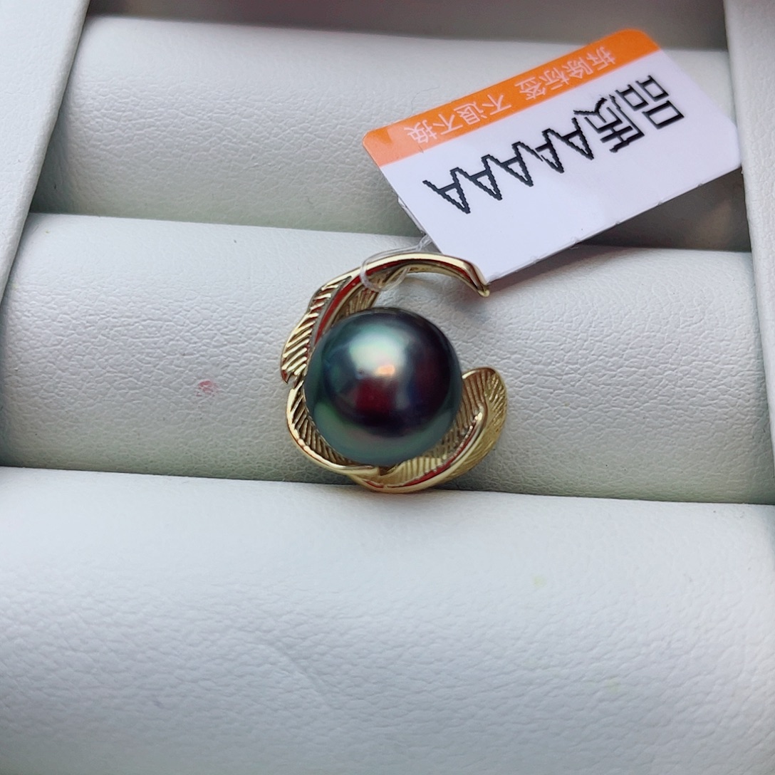 银S925镶嵌拼合珍珠（马贝珠）颈饰w27