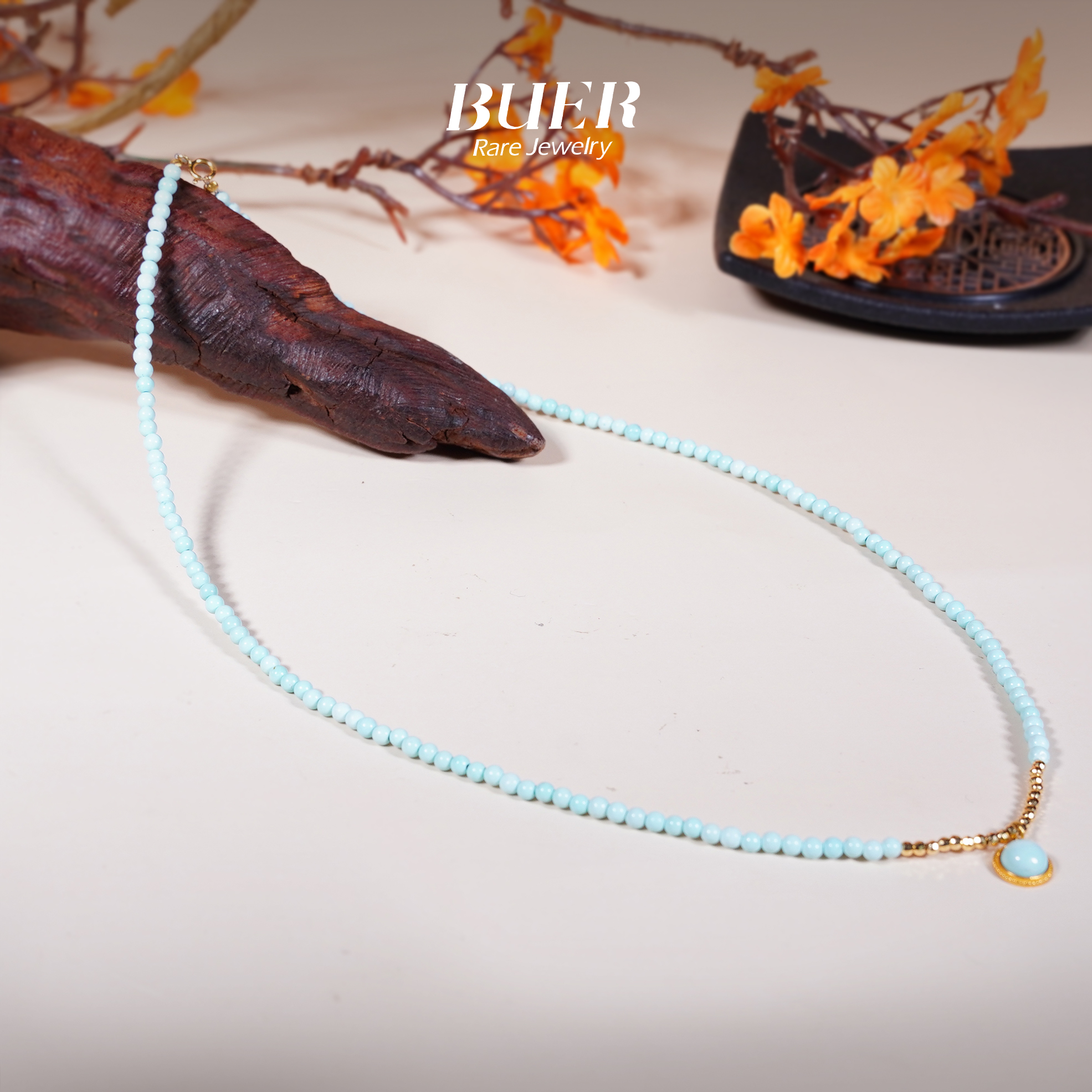 【不二】绿松石18k金DIY项链