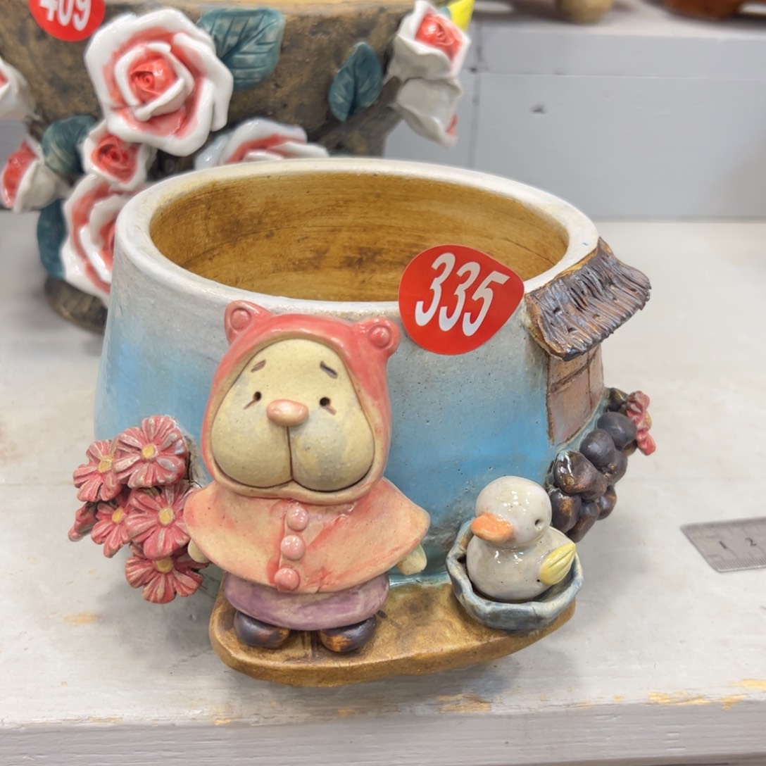 陶瓷微瑕335 号陶然花盆