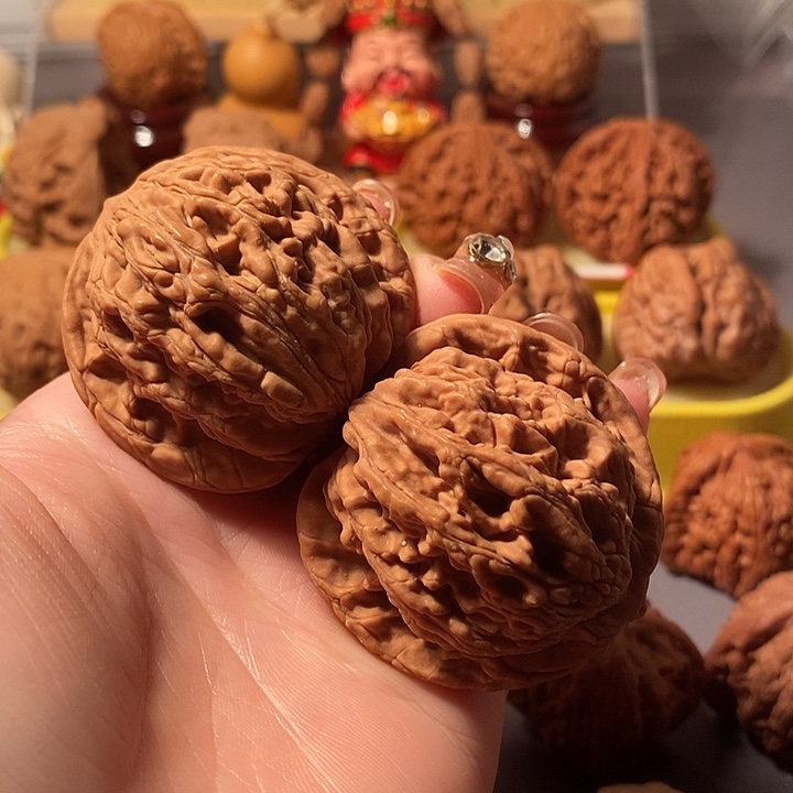 攻***城吊坠文玩核桃46师虎兽