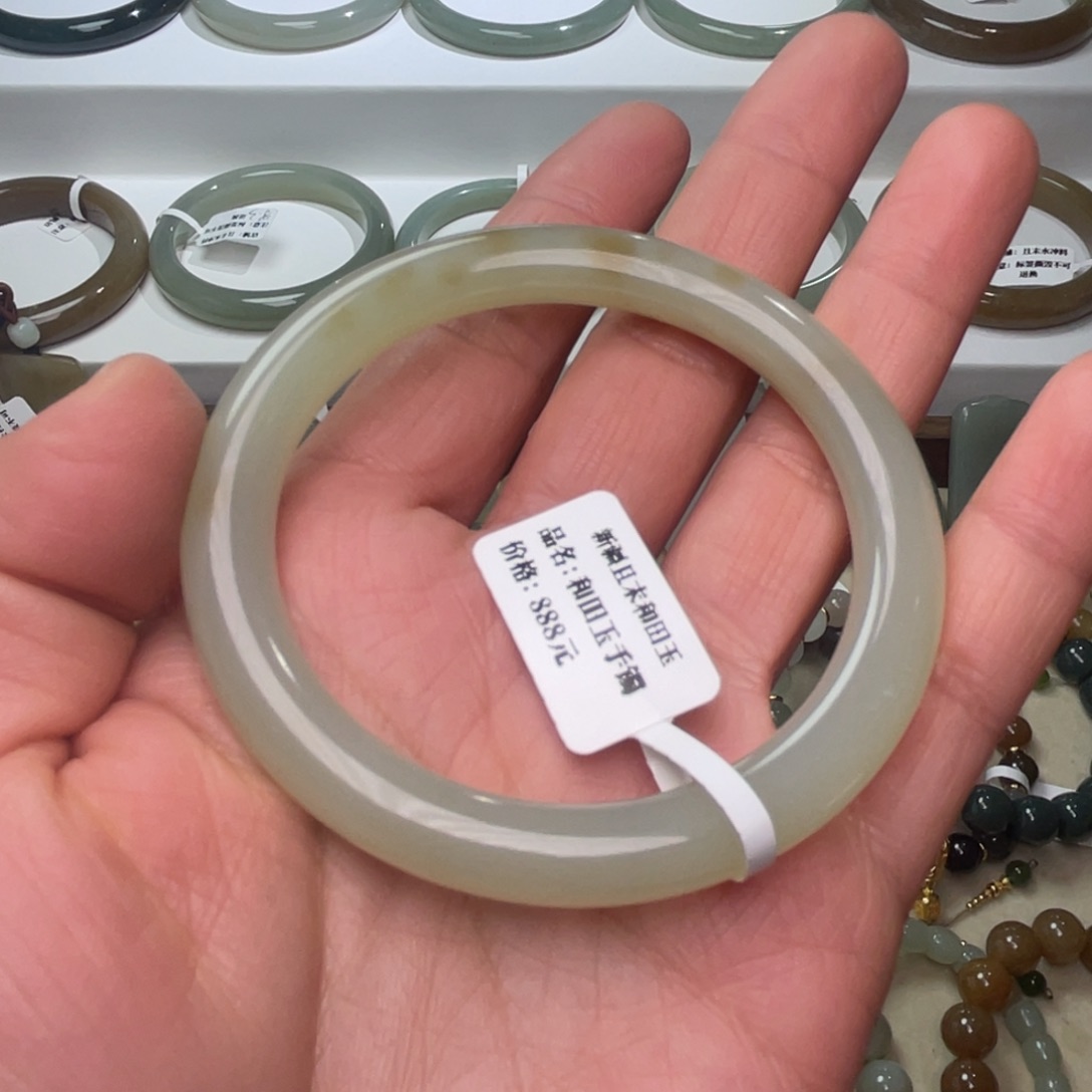 和田玉未镶嵌手串7