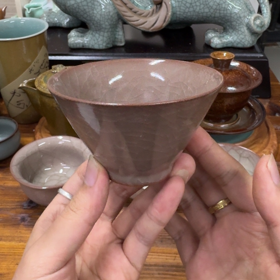 龙泉青瓷茶具微瑕9620