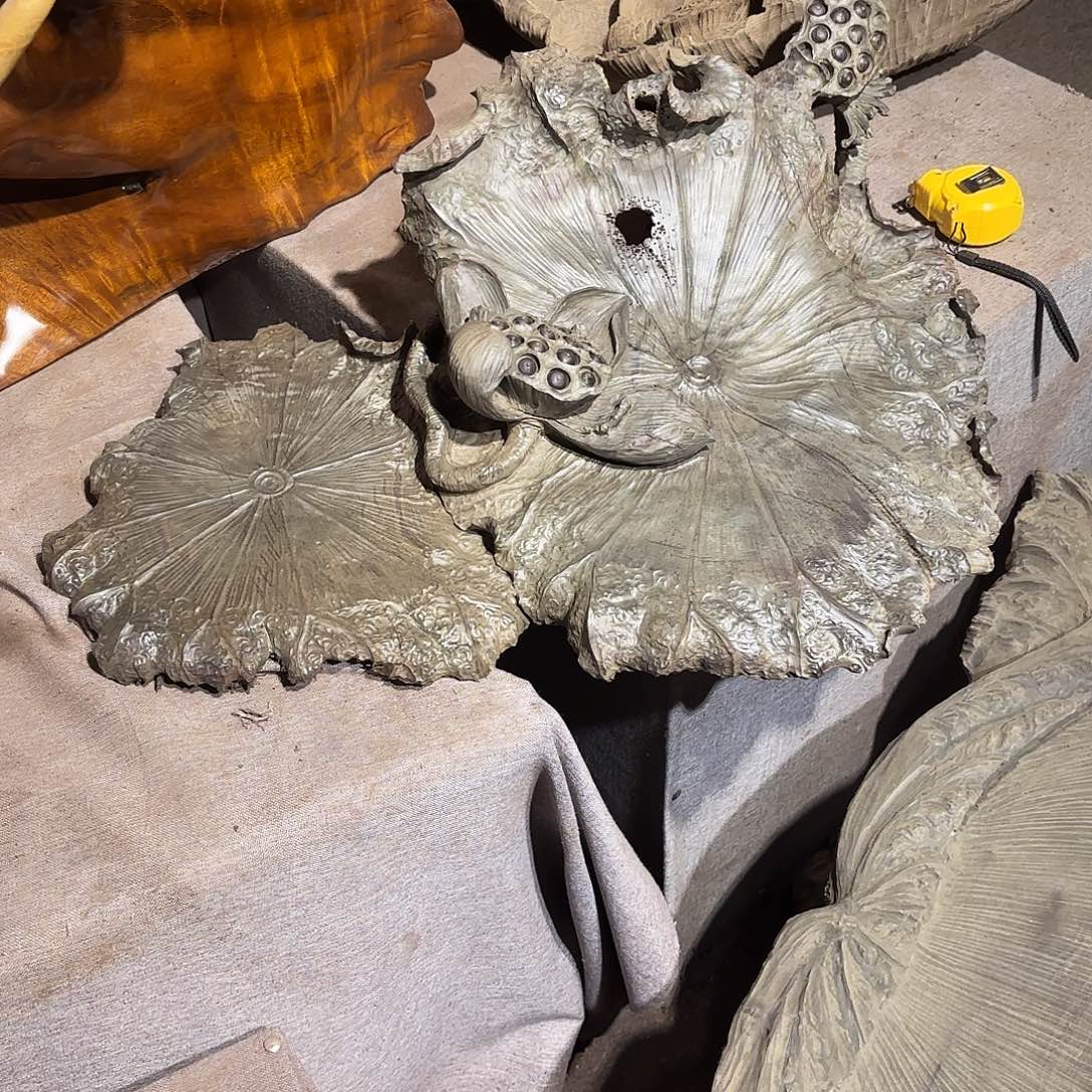 金丝楠金丝楠木大荷花摆台