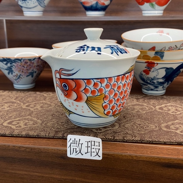 釉下老陶泥手工绘制