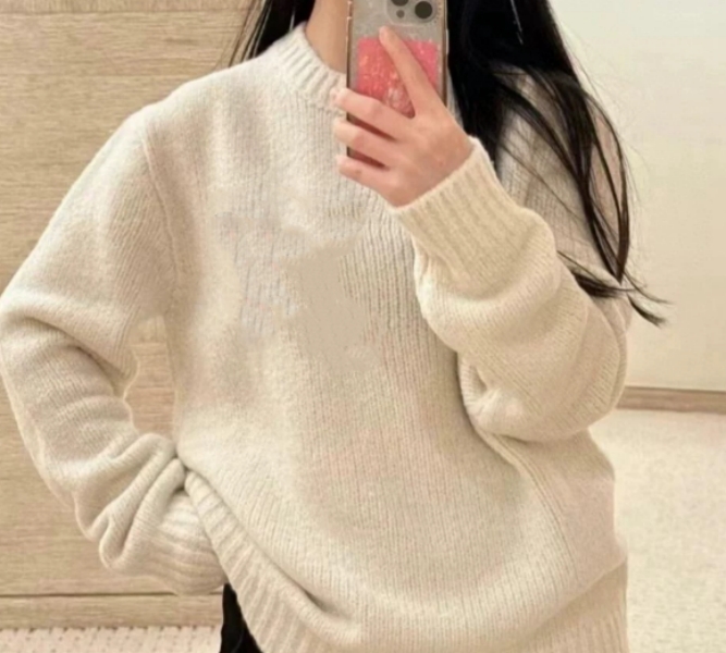 New Merry2026新款新色米白色毛衣马 户潮流时尚百搭女