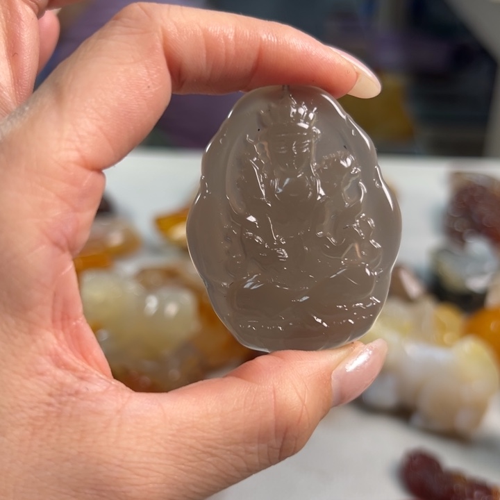 玛瑙/玉髓吊坠(不含链)未镶嵌