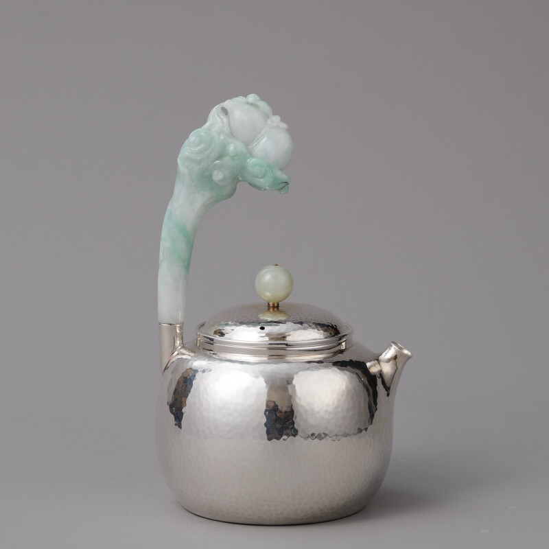 古悦悦翠系列 玉润福禄 纯手工锻造中式简约家用泡茶壶约210CC