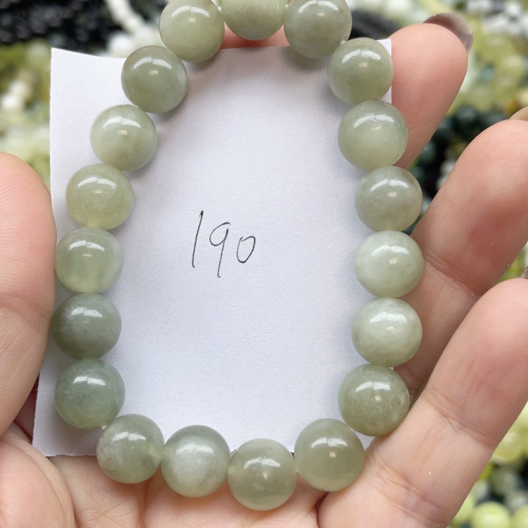 未镶嵌蛇纹石玉手链