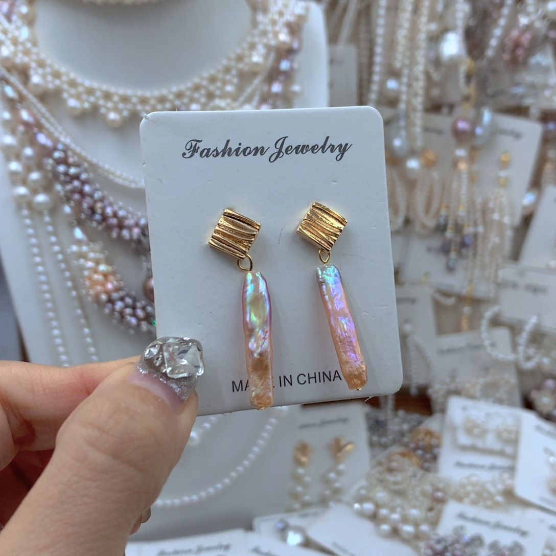 颈饰合金淡水珍珠