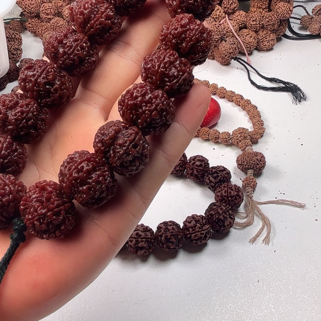 伴***长手串金刚菩提23荔枝纹