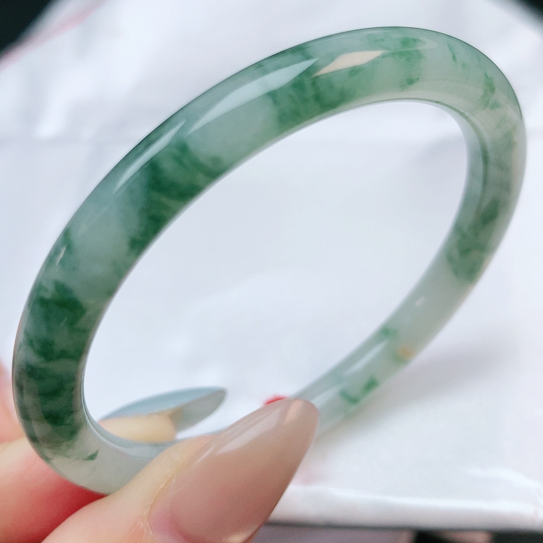 未镶嵌手镯翡翠51圆条882486