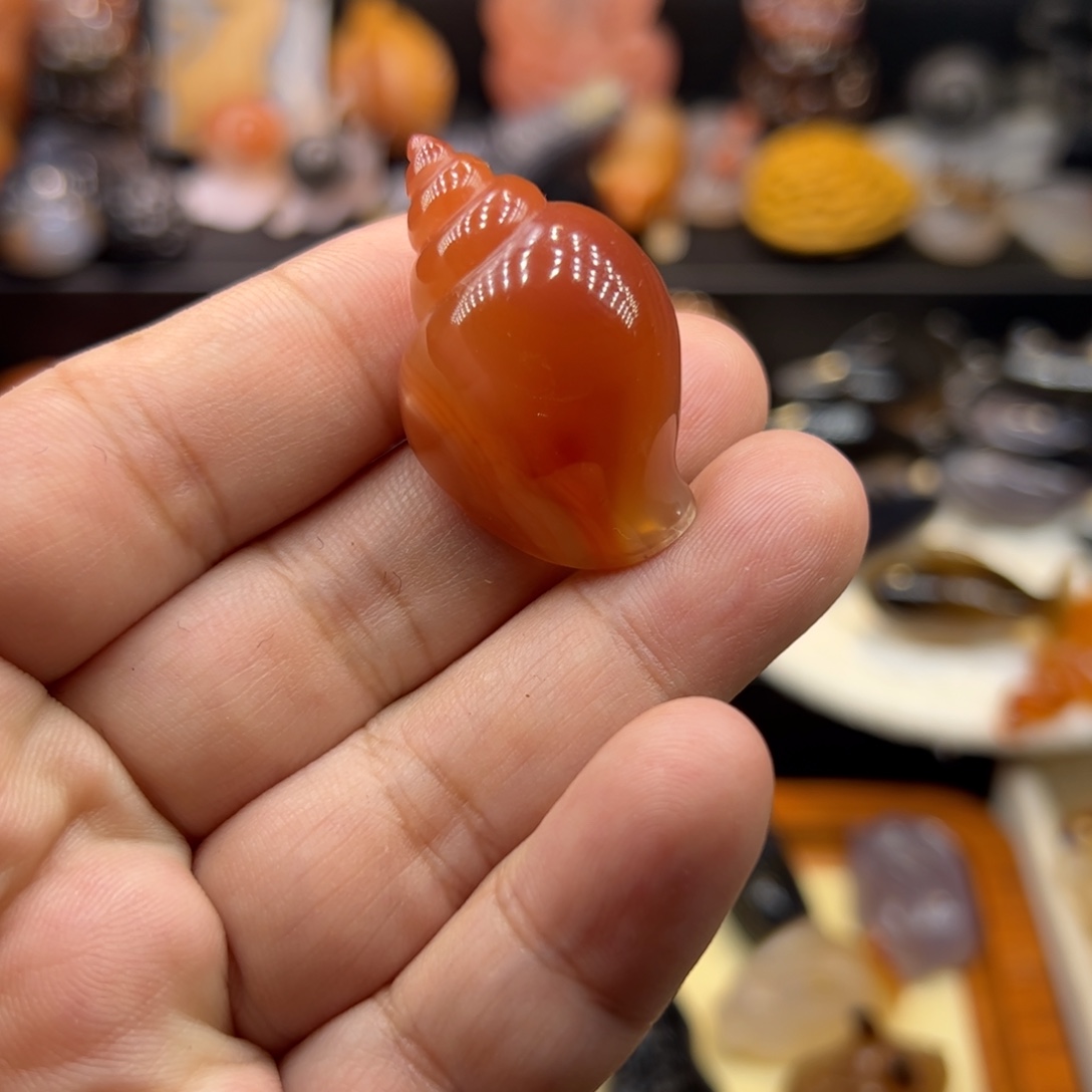玛瑙/玉髓未镶嵌手玩摆件