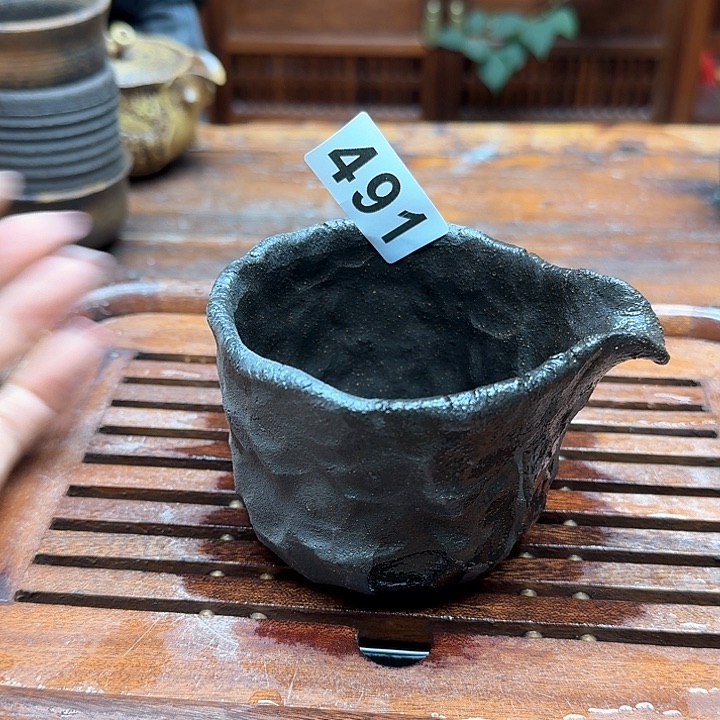 纯手工制作粗陶茶具