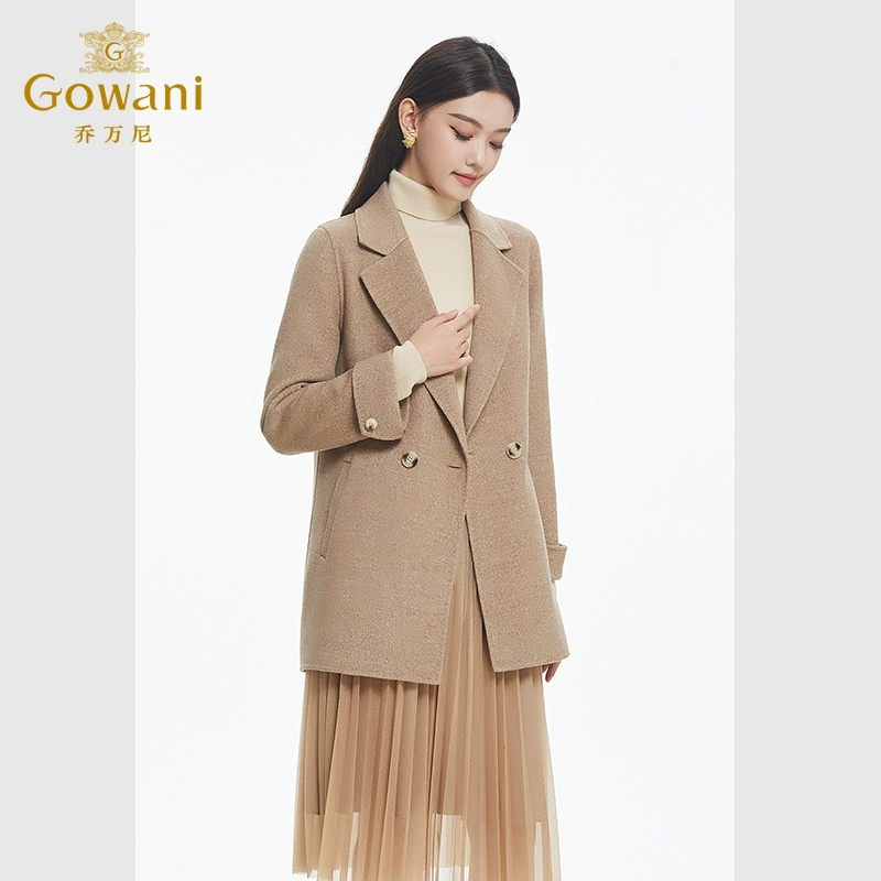 Gowani乔万尼绵羊毛大衣商场同款新品西装设计毛呢外套EF4B116