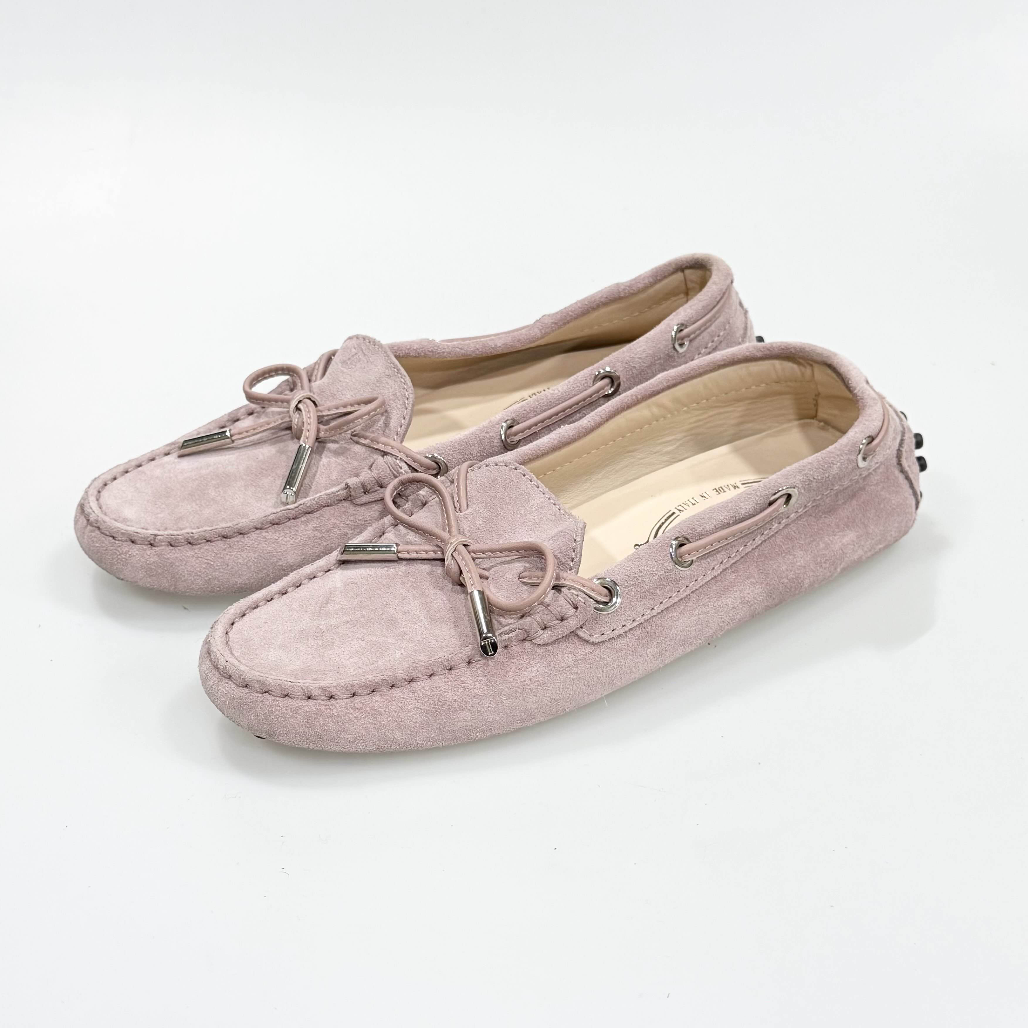 95新 TOD’S/托德斯 34.5码Tod's 粉色豆豆鞋95新