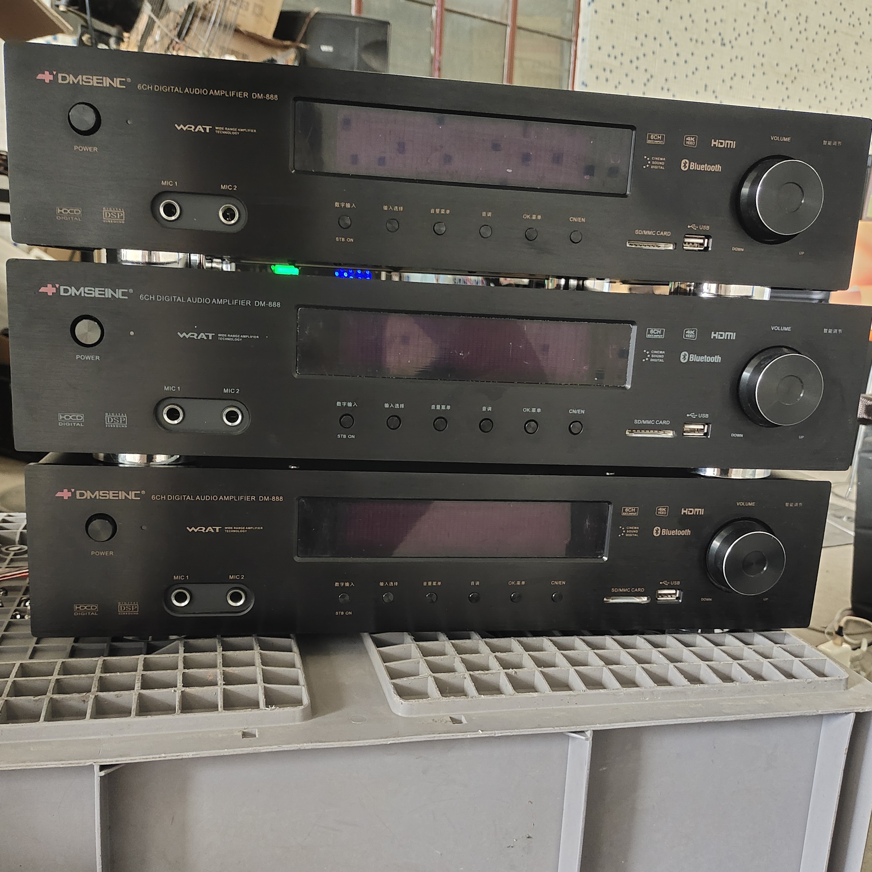 95新  不包邮5.1声道立体黑色大功率功放机HDMI高清解码蓝牙功能