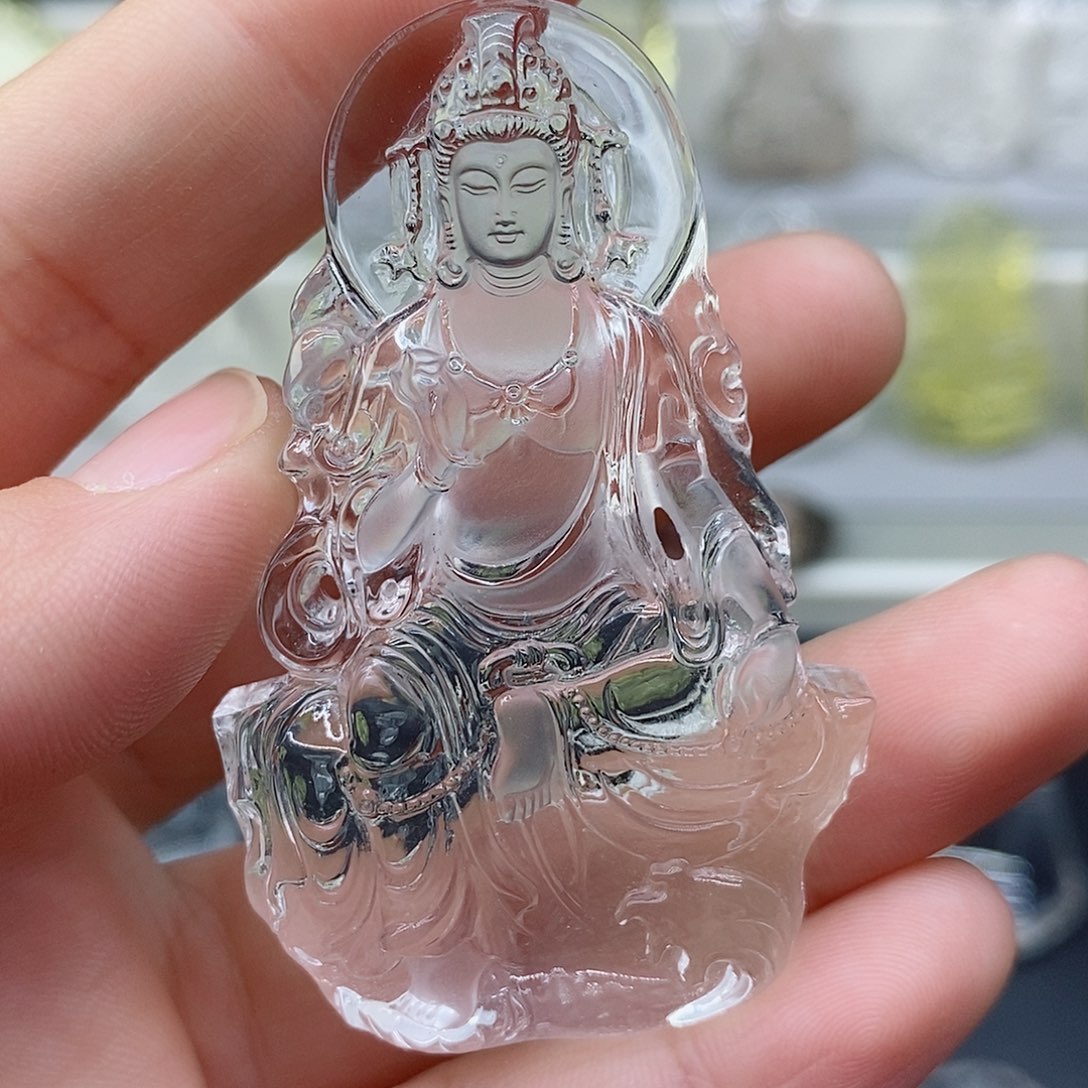 水晶颈饰未镶嵌吊坠