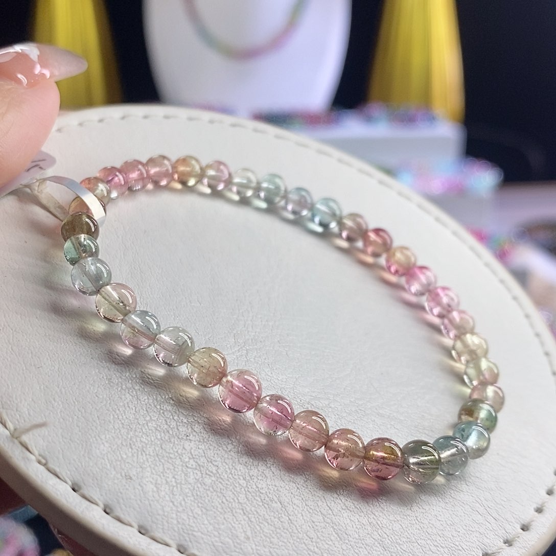 未镶嵌手链碧玺人鱼西瓜