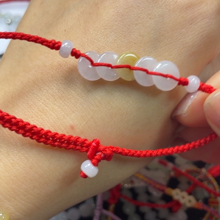 翡翠未镶嵌手绳脚链