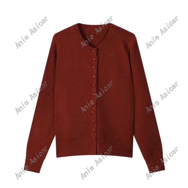 Q3325-A 洋气长袖针织衫女2025年秋季新款显瘦百搭上衣