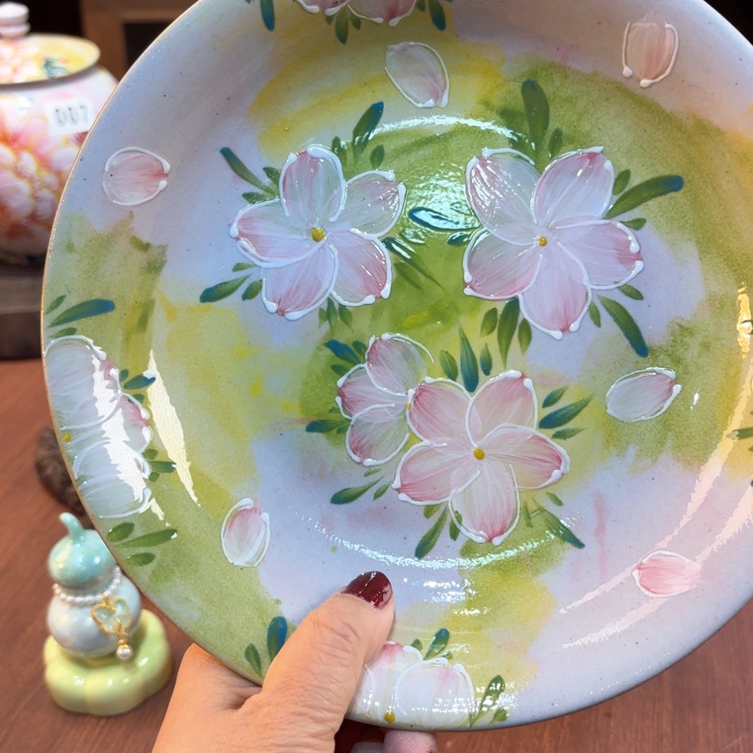 景德镇手绘高温釉下彩陶瓷茶具