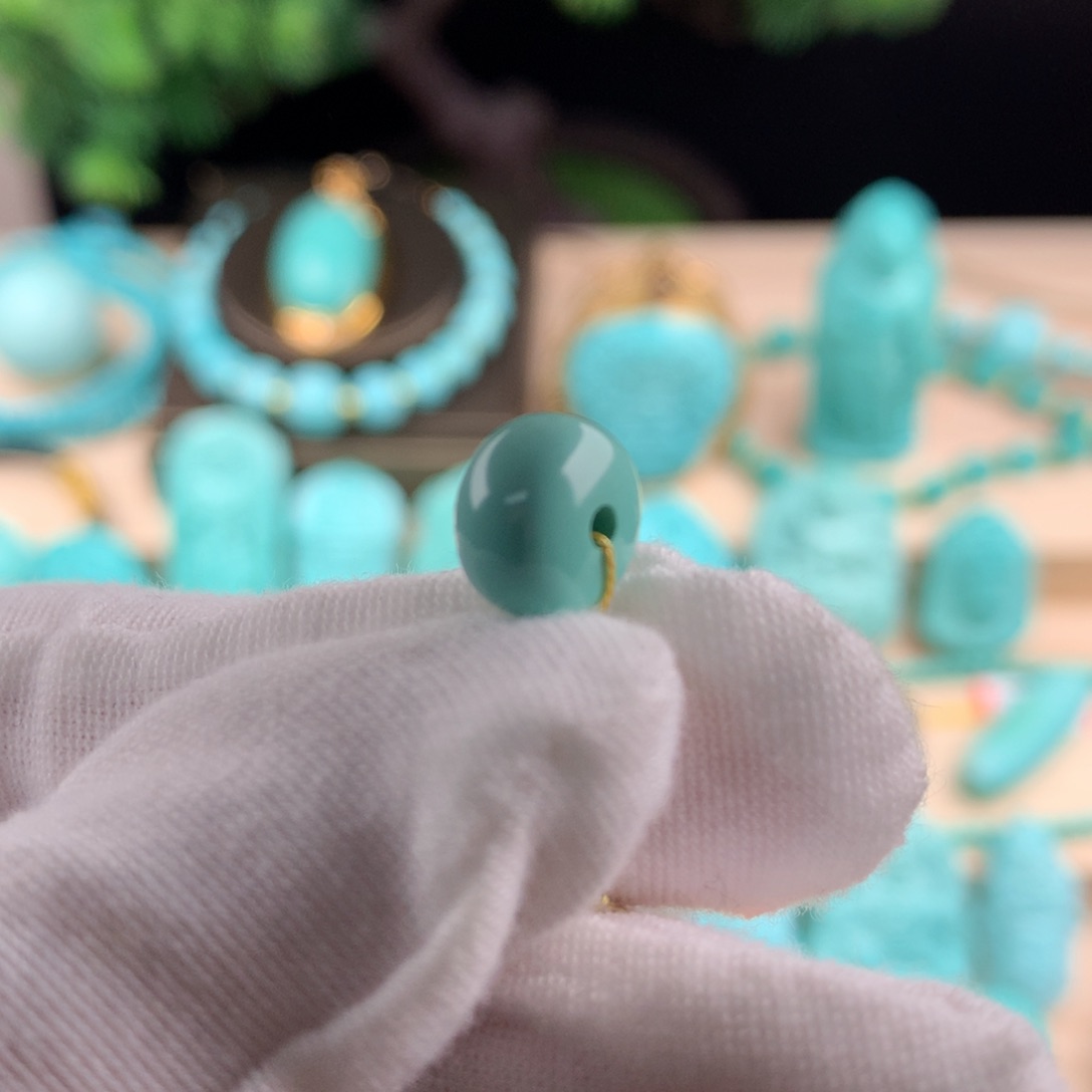 绿松石配珠卡9.5未镶嵌