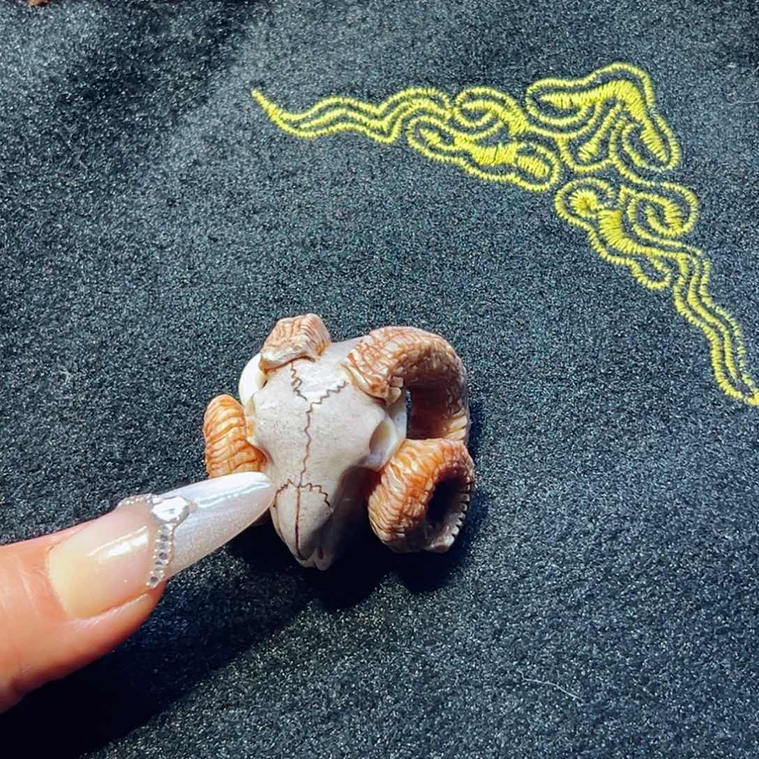 鹿骨把件鹿骨鹿角