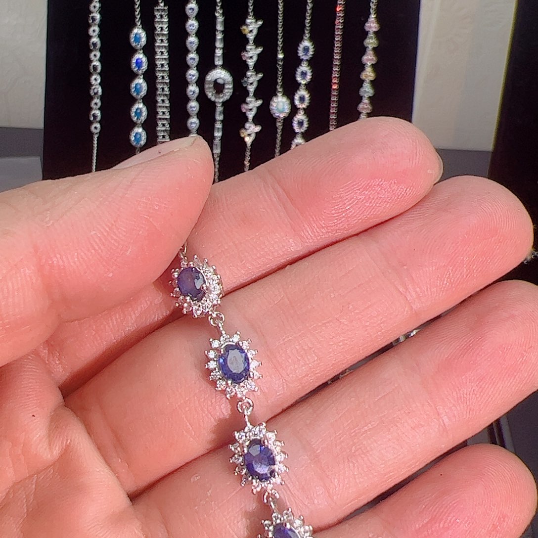 紫晶珠宝半成品银S925镶嵌