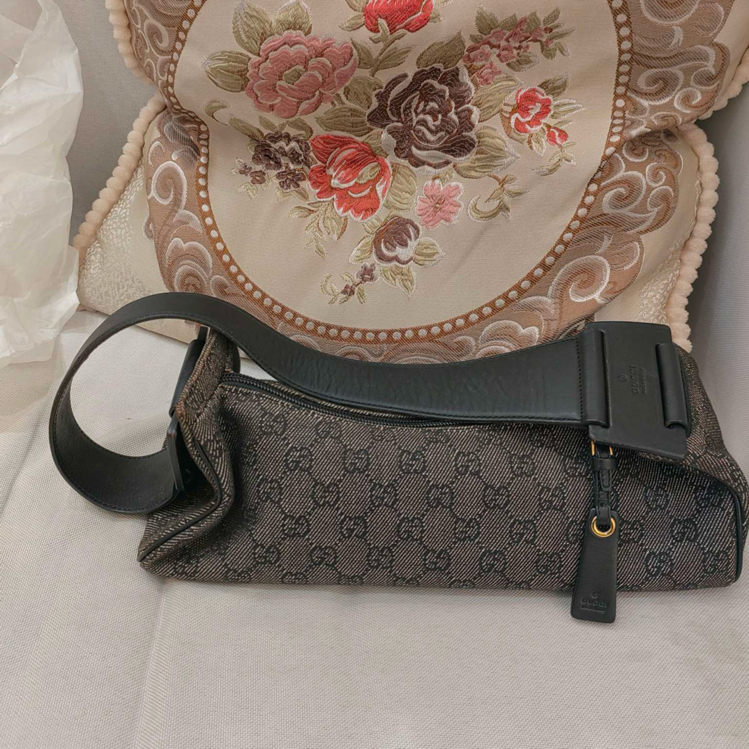 99新 GUCCI/古驰 FF 古驰中古腋下包丹宁款（6819131）