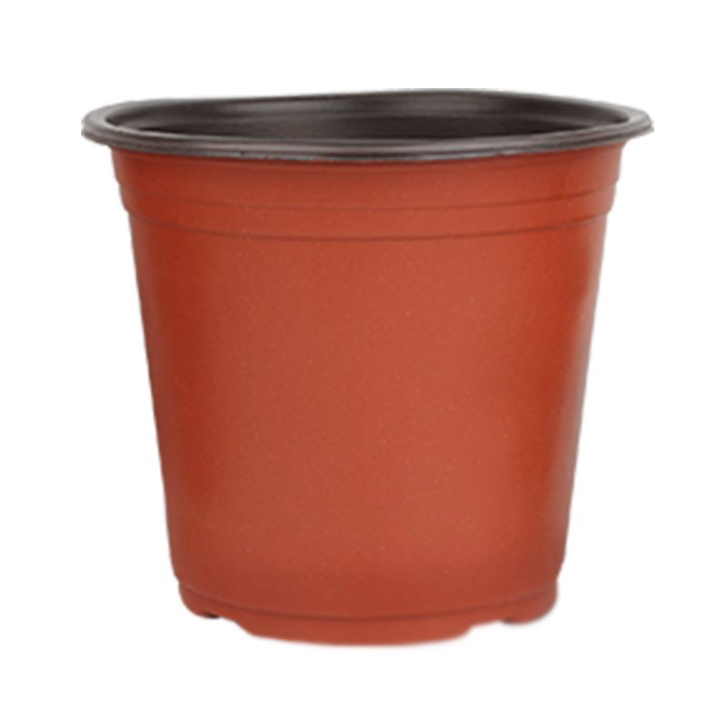 双色一次性加厚塑料花盆用于种植育苗园艺绿植培育
